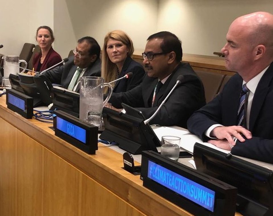 Benjamin Sporton at the UN Climate Action Summit, New York